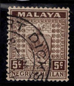 MALAYA Negri Sembilan Scott 24 Used coat of Arms stamp