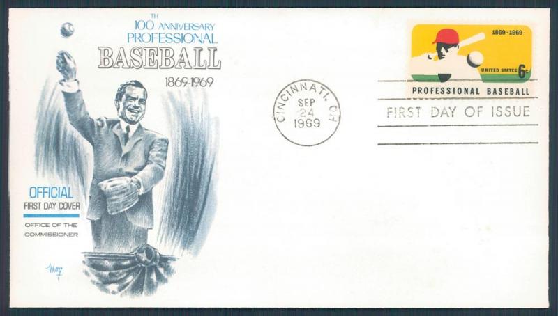 #1381 100th Anniversary of Baseball - Marg Cachet