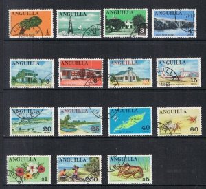 Anguilla 1967 Sc 17-31 set of 15 FU