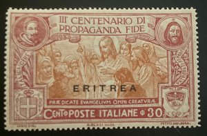 Eritrea 66 / 1923 30c Italy Overprint Propagation of the Faith / MNH