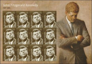 ​USA Sc#5175 John Fitzgerald Kennedy JFK  Full Sheet of 12 forever MNH Min.Fold
