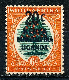 Kenya Uganda & Tanzania #88b Single MH