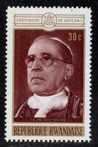 RWANDA Scott 392 Unused Pope stamp