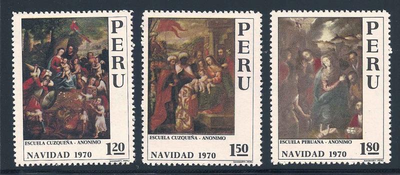 Peru 539-541 Mint VF NH