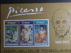 ​TOGO STAMP 1974-SC#C217-9 FAMOUS PAINTER PICASSO-NUDE PAINTINGS MNH-S/S VF