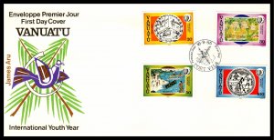 Vanuatu 401-404 U/A FDC