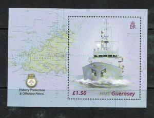 Guernsey: 2003 Decommissioning of HMS Guernsey, Fishery Patrol Ship, MNH M/S