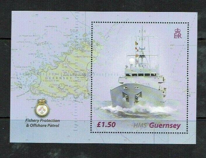 Guernsey: 2003 Decommissioning of HMS Guernsey, Fishery Patrol Ship, MNH M/S