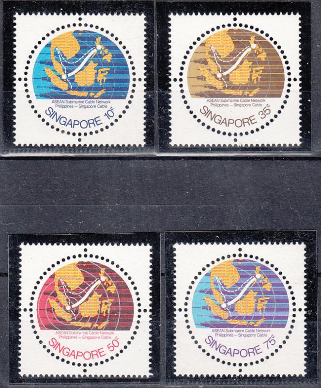 Singapore 1978 Sc 304-7 Submarine Cables MNH