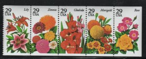 ALLY'S STAMPS US Scott #2833a 29c Garden Flowers B/P [5] MNH - F/VF [FP-100b]