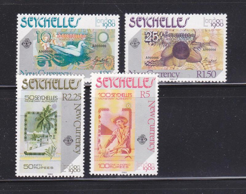 Seychelles 448-451 Set MNH London Stamp Exhibition