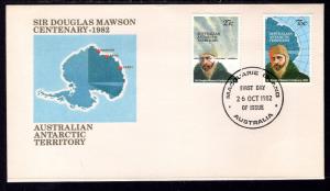 Australian Antarctic Territory L53-L54 Mawson U/A FDC