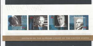 USA STAMPS,SHEET JUSTICES OF THE SUPREME COURT , UNUSED # U4