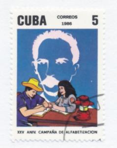 Cuba 1986 Scott 2917 CTO -  National Literacy Campaign