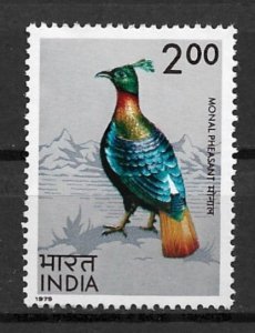 1979 India 659 Himalayan Monal Pheasant