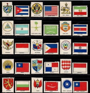 30 Labels ,15 Flags & 15 Corresponding Coat of Arms from 1953 #3 - I Combine S/H