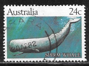 Australia 821: 24c Sperm Whale (Physeter macrocephalus), used, VF