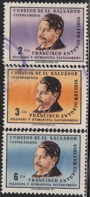 El Salvador #761-763 & C224-C226 Used