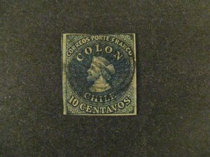 Chile 10a used deep blue a22.8 5591