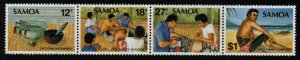 SAMOA SG602/5 1981 TATTOOING   MNH