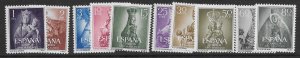 Spain 804-13 1954 set  unused