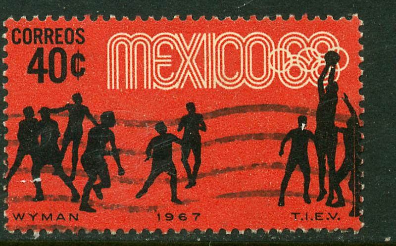 MEXICO 982, 40c Basketball 3rd Pre-Olympic Set 1967 Used(641