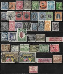 COLLECTION LOT OF 41 ECUADOR STAMPS 1881+