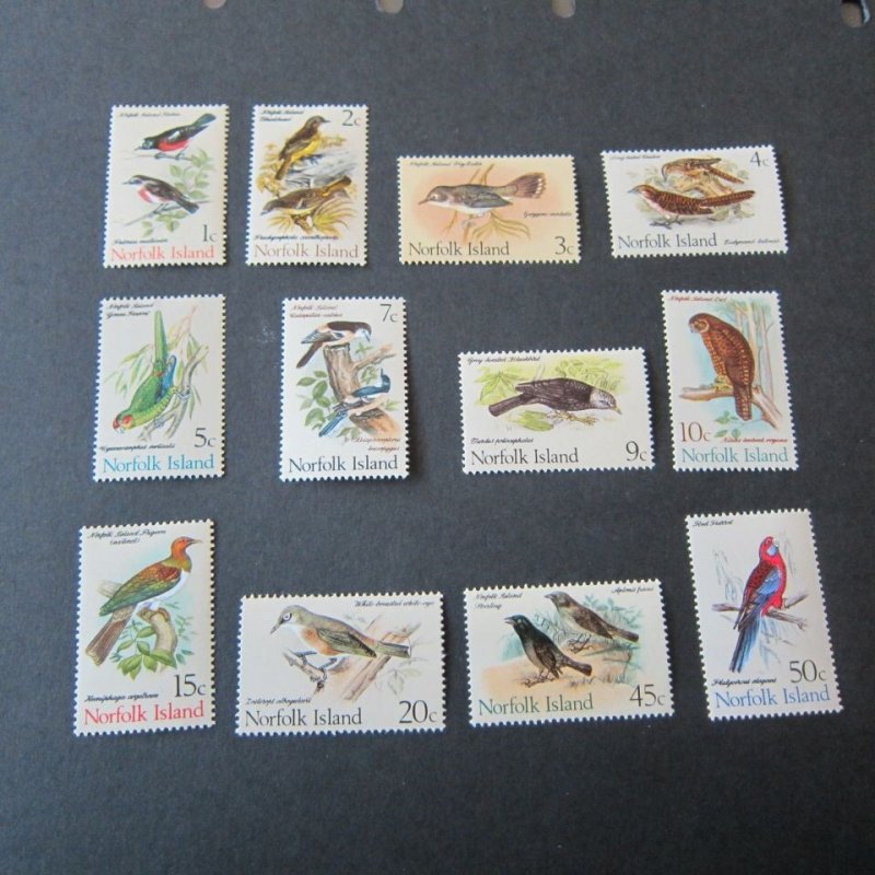 Norfolk Islands Sc 120-135,138-139. Bird MH