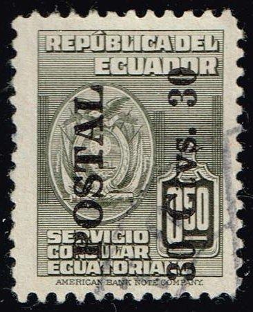 Ecuador #544 Surcharged Consular Service; Used (0.25)