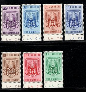 VENEZUELA SC# 520-526 FVF/MOG