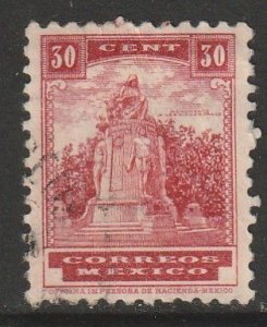 MEXICO 716, 30¢ HEROIC CADETS MONUMENT 1934 DEFINITIVE SINGLE USED  F-VF. (1217)