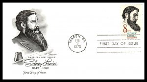 US 1446 Sidney Lanier Artmaster U/A FDC