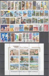 1995 - ITALY - YEAR COMPLETE SET SC#2012-2061 - MNH  **