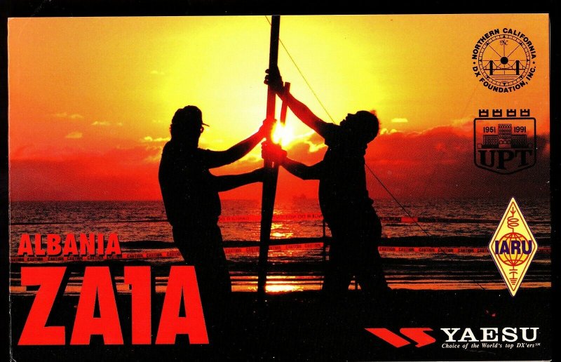 QSL QSO RADIO CARD Project Goodwill Albania 2003,ZA1A, (Q2854)