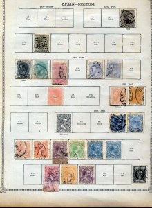 SPAIN 1853/1910 M&U on 8 Sides (Appx 80+Items) (RK254