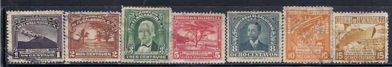 El Salvador  #559-565 (U)  CV $1.40