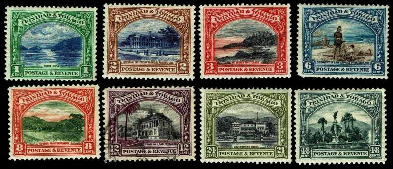 1935-37 Trinidad & Tobago #34-41 - Most OGLH - VF - $39.90 (ESP#3330) 