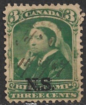 CANADA NOVA SCOTIA 1868 QV 3c BILL STAMP REVENUE VDM. NSB4 USED