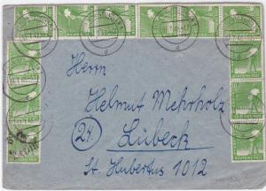 Germany 1948 Berlin Neukolln  to Lubeck stamps cover  R20622