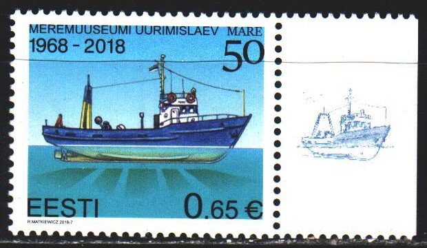 Estonia. 2018. 917. Ship. MNH.