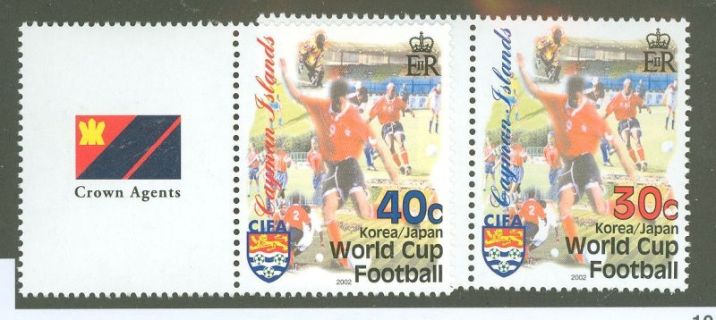 Cayman Islands #855-56  Single (Complete Set) (Soccer)