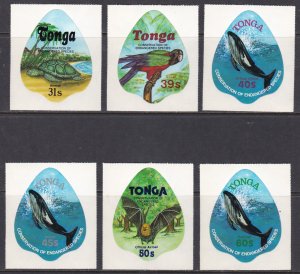 Tonga, Fauna, Birds, Bats, Turtles, Whales MNH / 1978