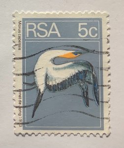 South Africa 1974 Scott 412 used - 5c,  Birds, Cape Gannet