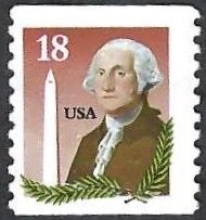 United States #2149 18¢ George Washington (1985). Coil. Used.