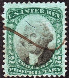 RB2a 2¢ Proprietary Stamp (1871) Used