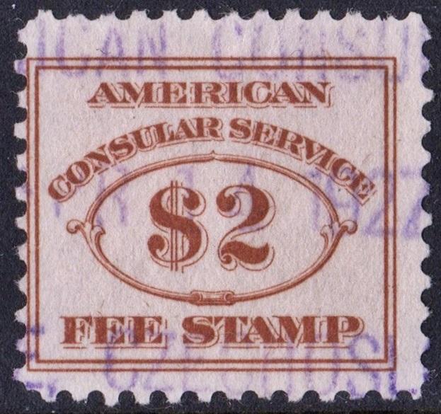 RK17 $2.00 Consular Service Fee Stamp (1906) Used