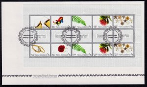 New Zealand 2006 Greeting Stamps Miniature Sheet First Day Cover FDC SC 2069