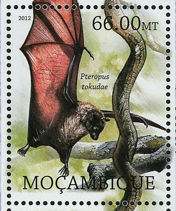 Bats Stamp Nyctimene Sanctaecrucis Mystacina Robusta S/S MNH #5851-5854