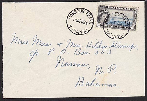 BAHAMAS 1964 local cover HARBOUR ISLAND cds.................................6577