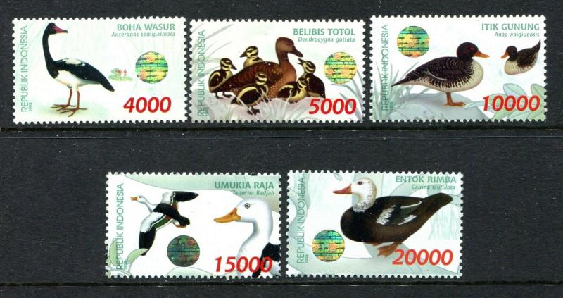 Indonesia 1800-1804, MNH, 1998 Birds,  x31787